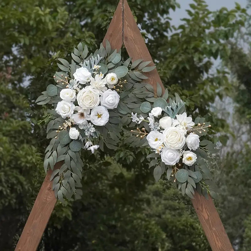 Artificial Wedding Arch Flowers Swag Set of 2
