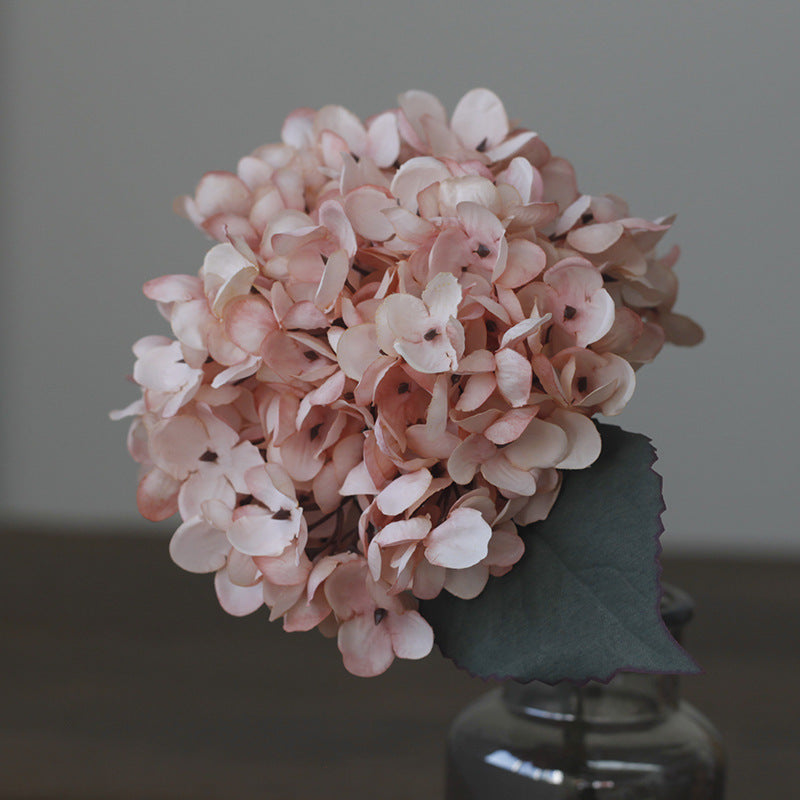 14" Faux Autumn Hydrangea Flower Set of 6