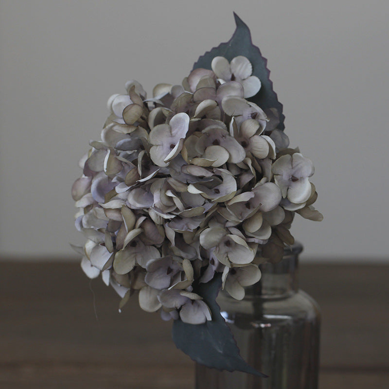 14" Faux Autumn Hydrangea Flower Set of 6