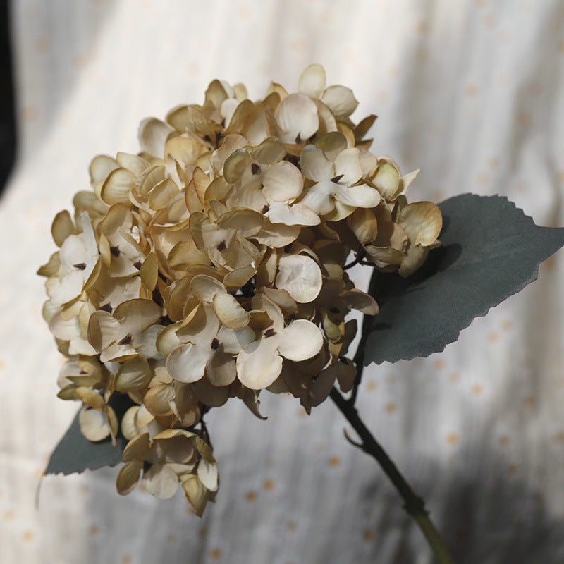 14" Faux Autumn Hydrangea Flower Set of 6