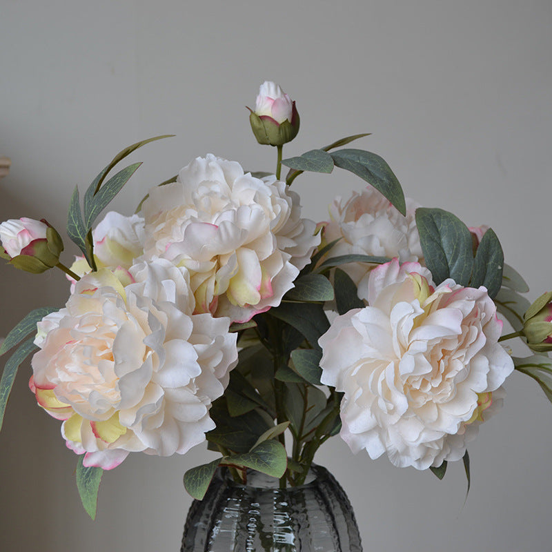 24" Faux Peony Flower Set of 6