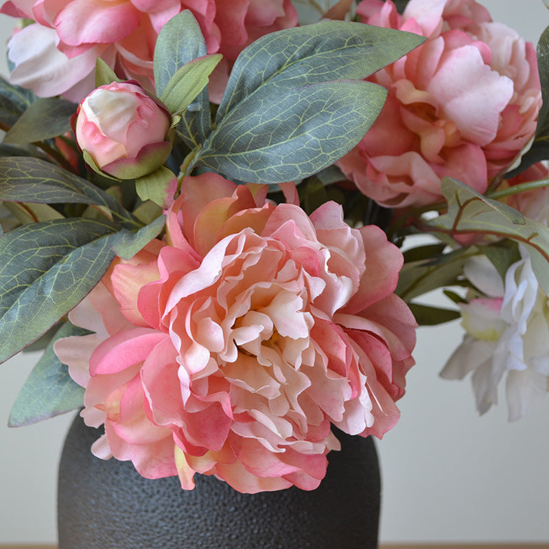 24" Faux Peony Flower Set of 6