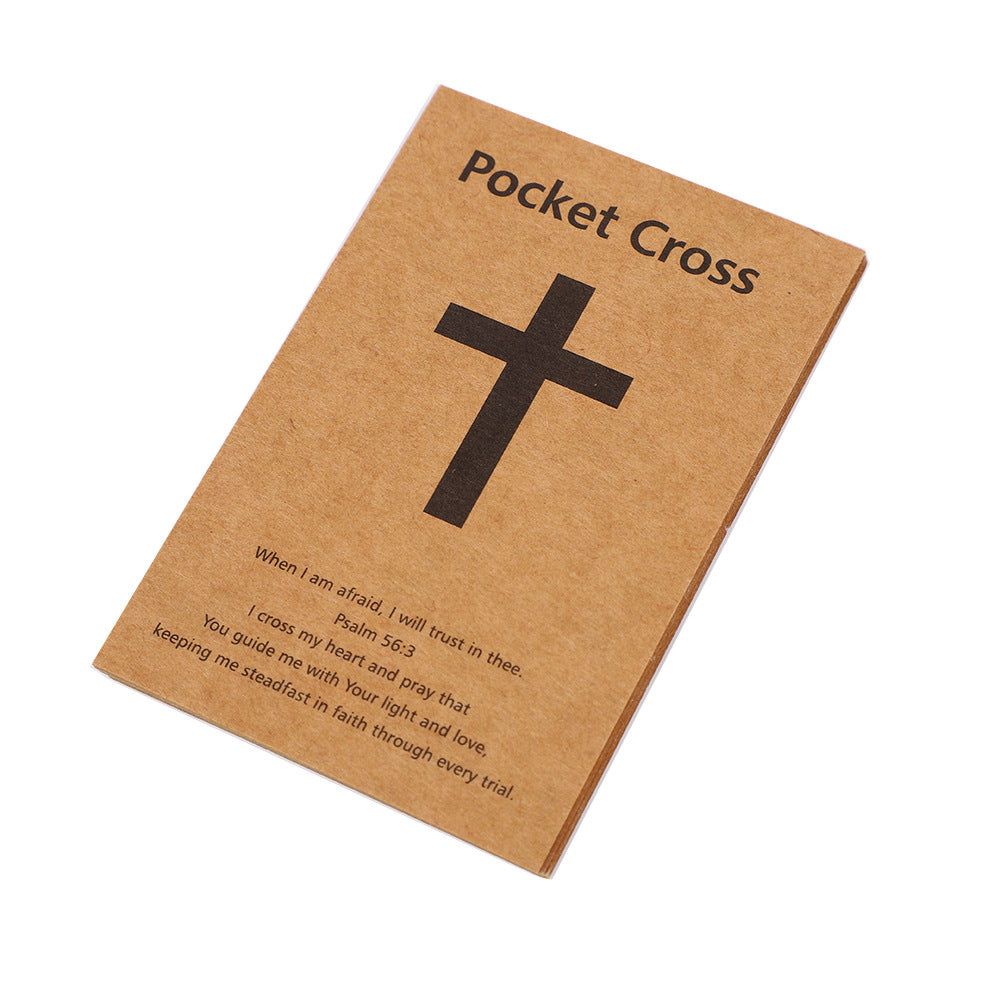 10-Piece Pocket Cross Commemorative Card Set Souvenir Exchange Family Gift