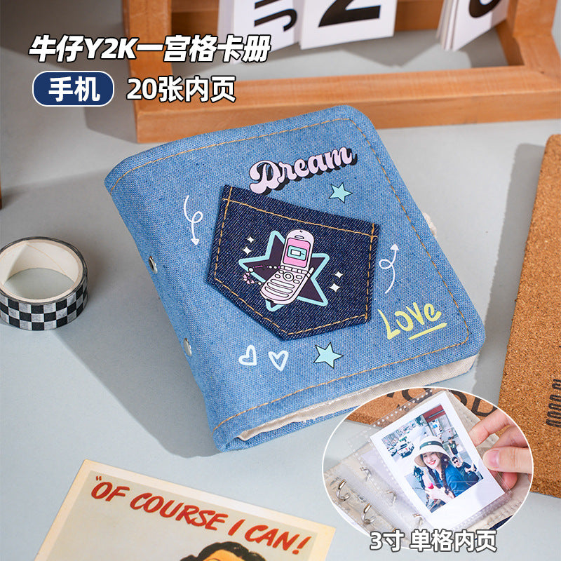 Retro Denim Cover Four-Panel Notebook