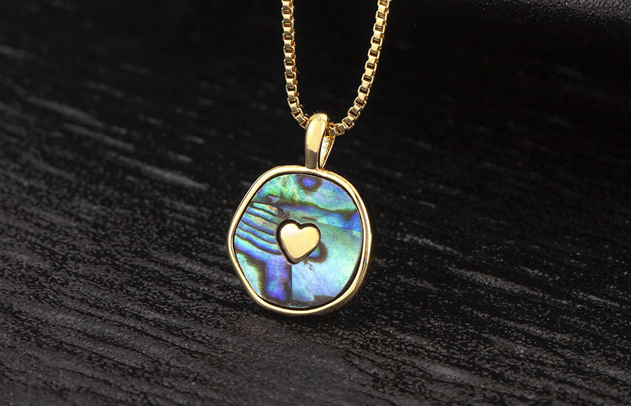 18-carat gold-plated enamel cross pendant necklace—“Love the LORD your God with all your heart and with all your soul and with all your strength. (Deuteronomy6:5 NIV)“